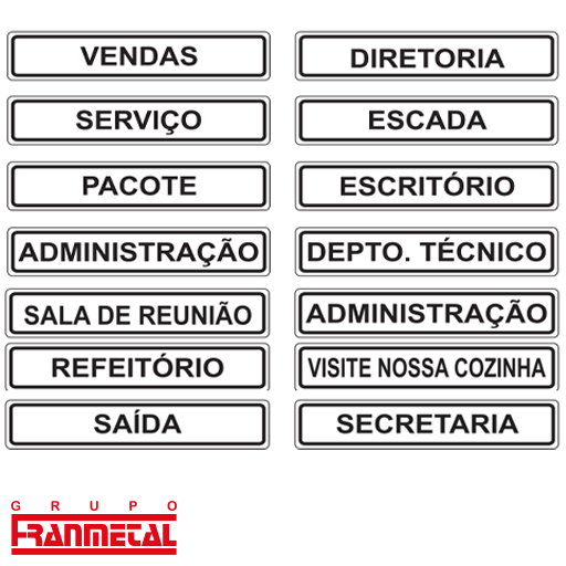 etiquetas técnicas metálicas gravadas