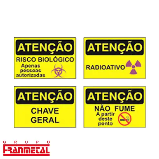 Placas de sinalização externa
