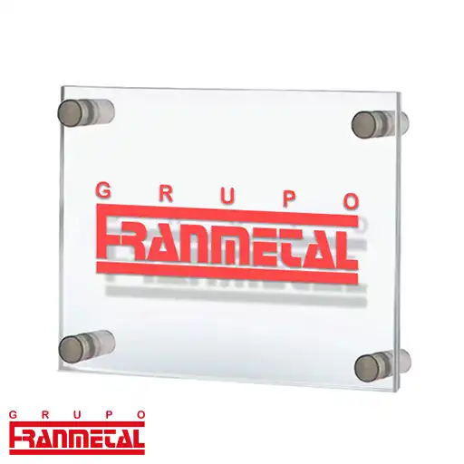 placas de sinalização profissional de acrílico